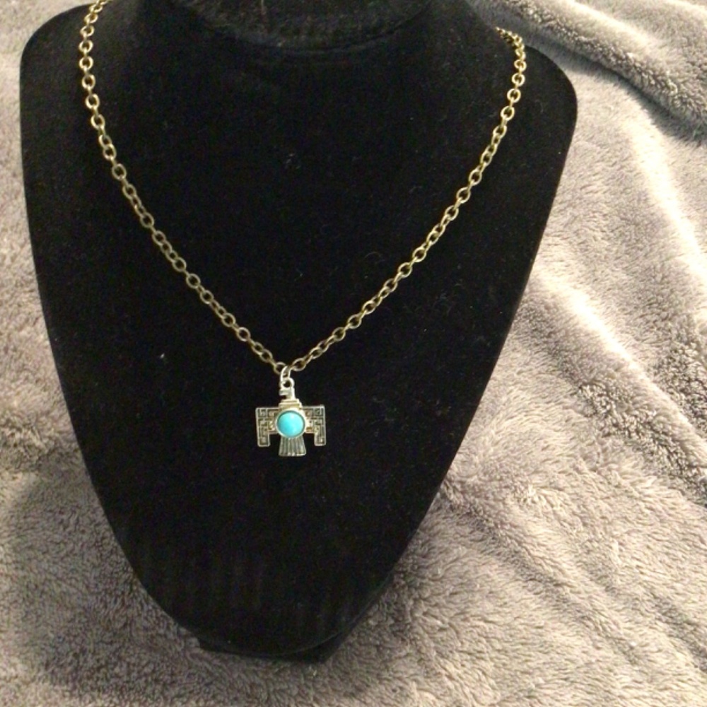 Necklace silver chain Native American inspired charm - Picture 3 of 4